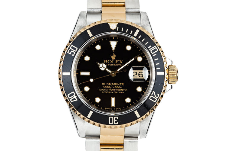 1991 Rolex Two Tone Submariner 16613