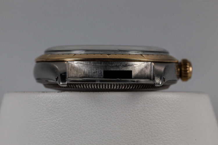 1966 Rolex Two Tone Oyster Perpetual 1008 With Gilt Zephyr Dial and Bezel and Box and Papers