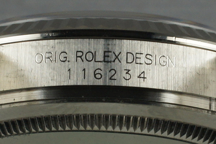 2006 Rolex DateJust 116234 with White Roman Numeral Dial