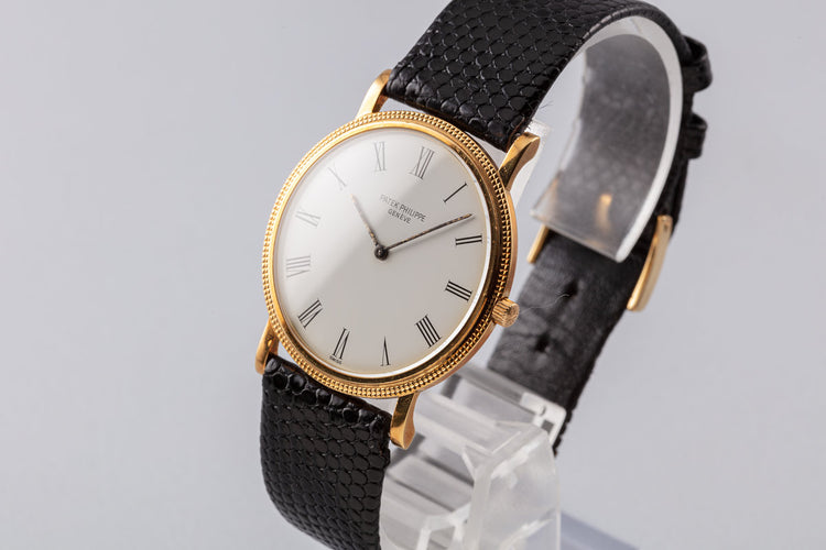 1971 Vintage Patek Philippe 18K YG Calatrava 3520D with Papers & Original Receipt
