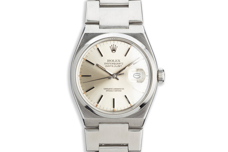 1979 Rolex OysterQuartz DateJust 17000 Silver Dial