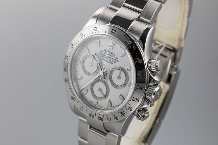2008 Rolex Daytona 116520 White Dial