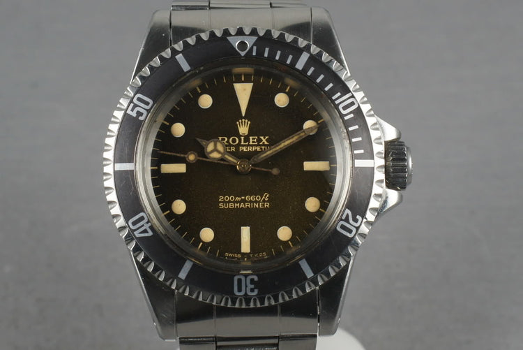 1965 Rolex Submariner 5513 with Ultra Gilt Tropical Brown Dial
