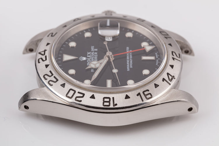 2002 Rolex Explorer II 16570 Black Dial w/ Papers