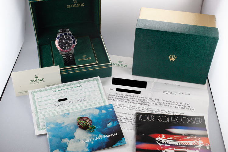 1978 Rolex GMT-Master 1675 "Pepsi" with Box and Service Papers
