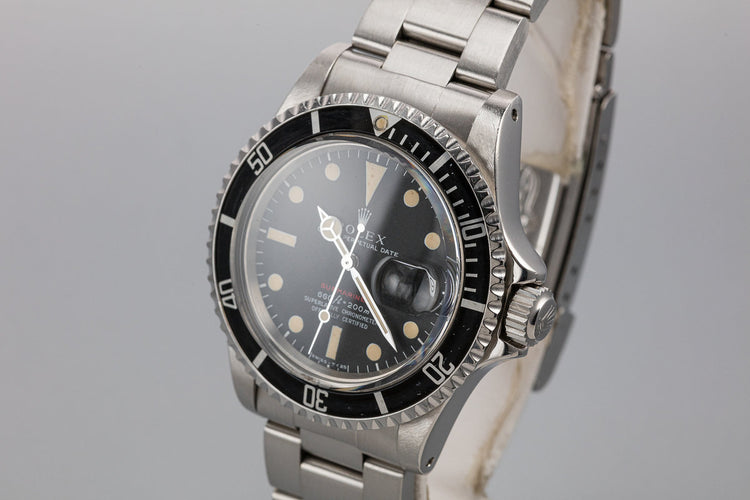 1971 Rolex Red Submariner 1680 with MK IV Dial