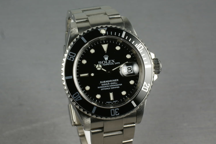 Rolex Submariner 16610 with Solid End Link Bracelet