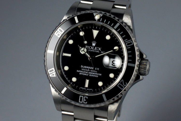 2006 Rolex Submariner 16610 with Box and Papers
