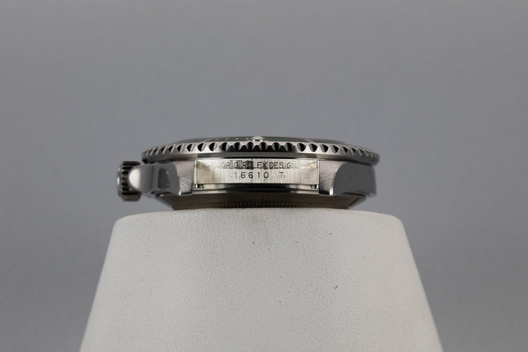 2005 Rolex Green Submariner 16610V with Box and Papers