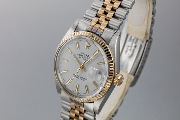 1971 Rolex Two-Tone DateJust 1601 with White Service Dial
