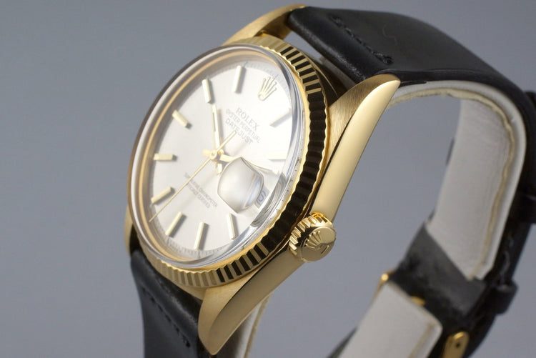 1971 YG Rolex DateJust 1601 with Silver Dial