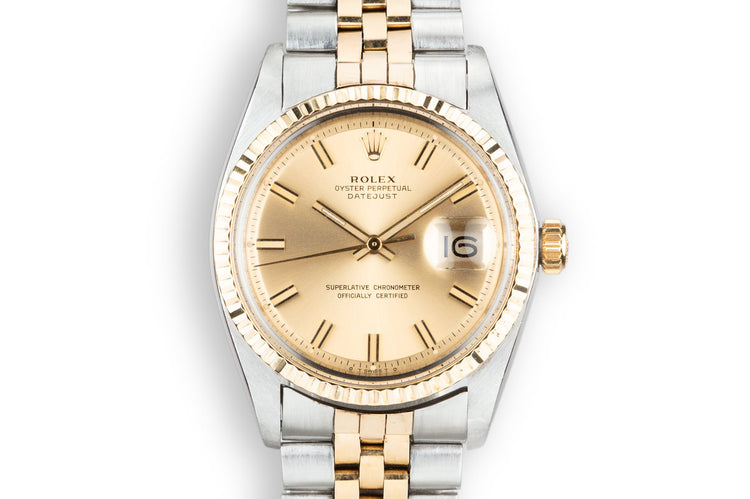 1971 Rolex Two-Tone DateJust 1601 with Sigma Champagne Dial