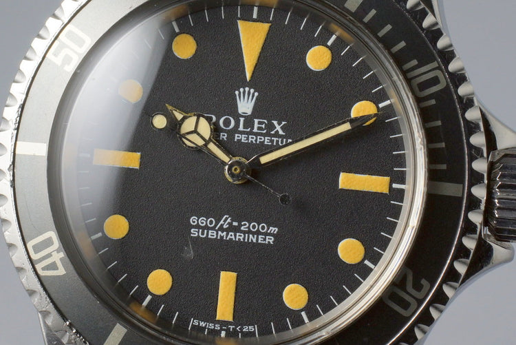 1970 Rolex Submariner 5513 Serif Dial