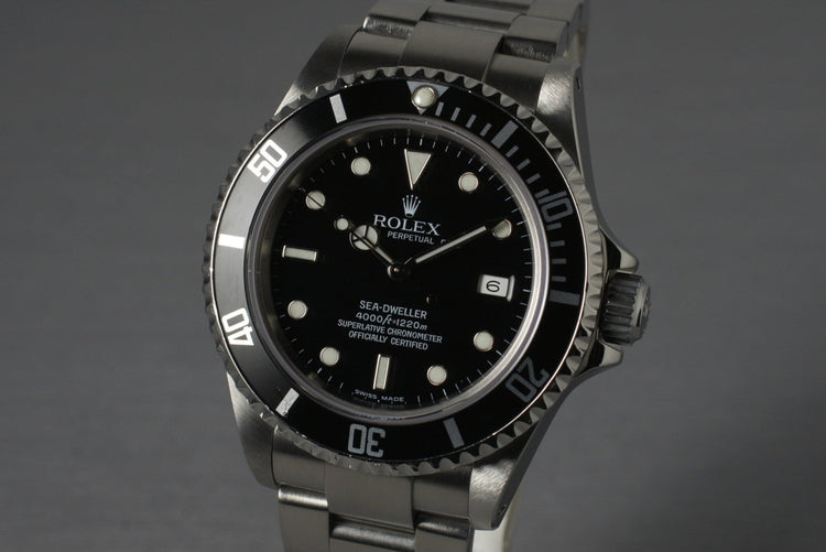 1991 Rolex Sea Dweller 16600 with Japanese RSC Papers