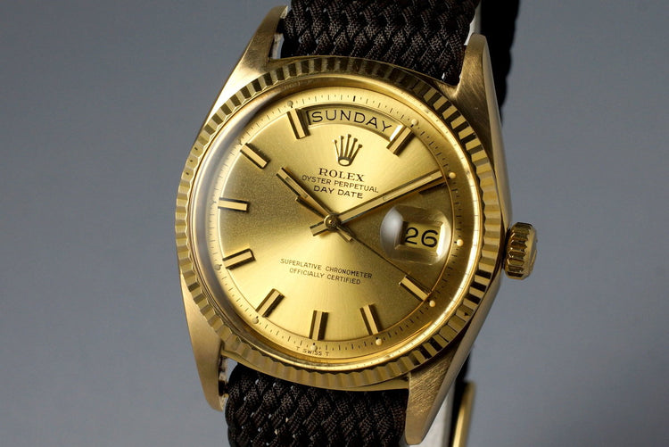 1970 Rolex YG Day-Date 1803 ‘Wide Boy’ Dial