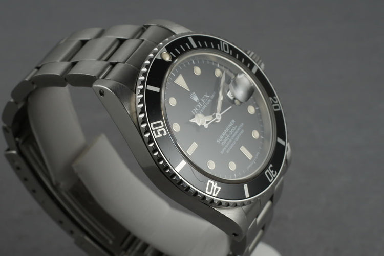 1985 Rolex Submariner 16800 with Box and Papers