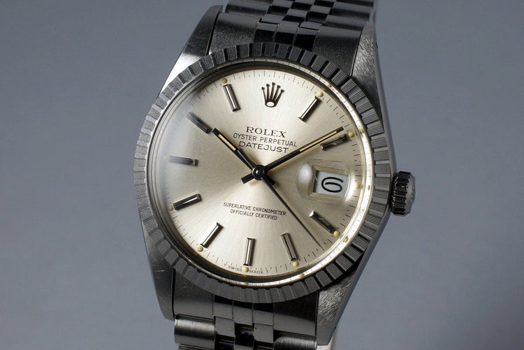 1985 Rolex DateJust 16030 with Silver Dial