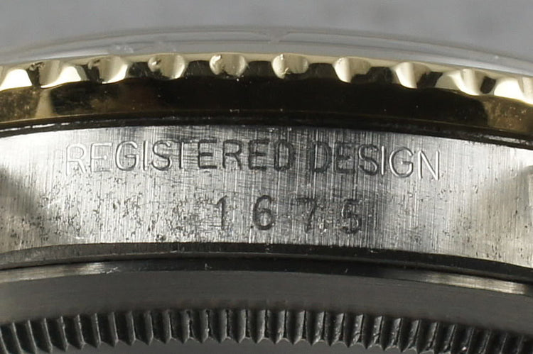 Rolex GMT Two Tone 1675 with root beer nipple dial with faded insert