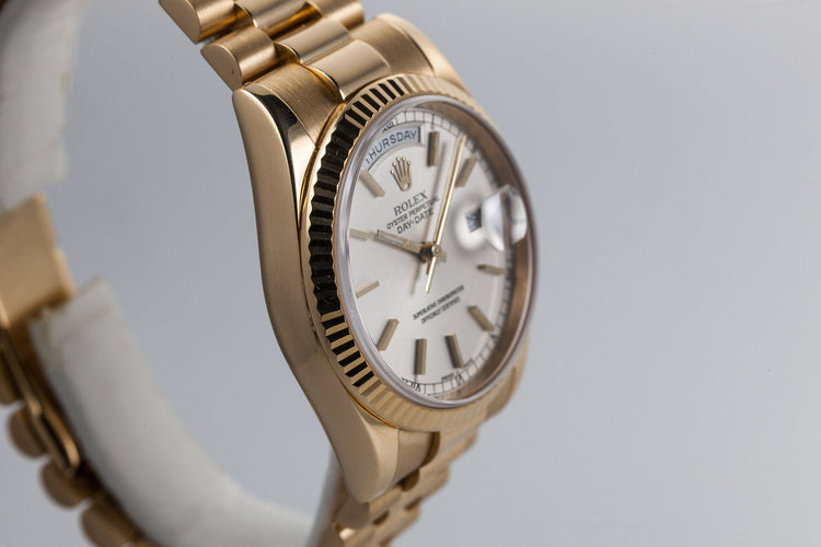 2002 Rolex YG Day-Date 118238 with Box