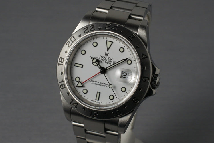 2000 Rolex Explorer II 16570 White Dial