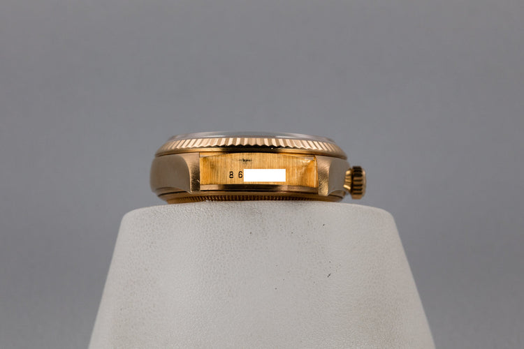1985 Rolex 18K YG Day-Date 18038 with Gold Linen Dial