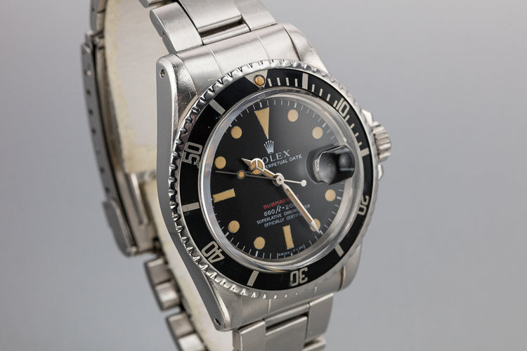 1972 Rolex Red Submariner 1680 with MK IV Dial