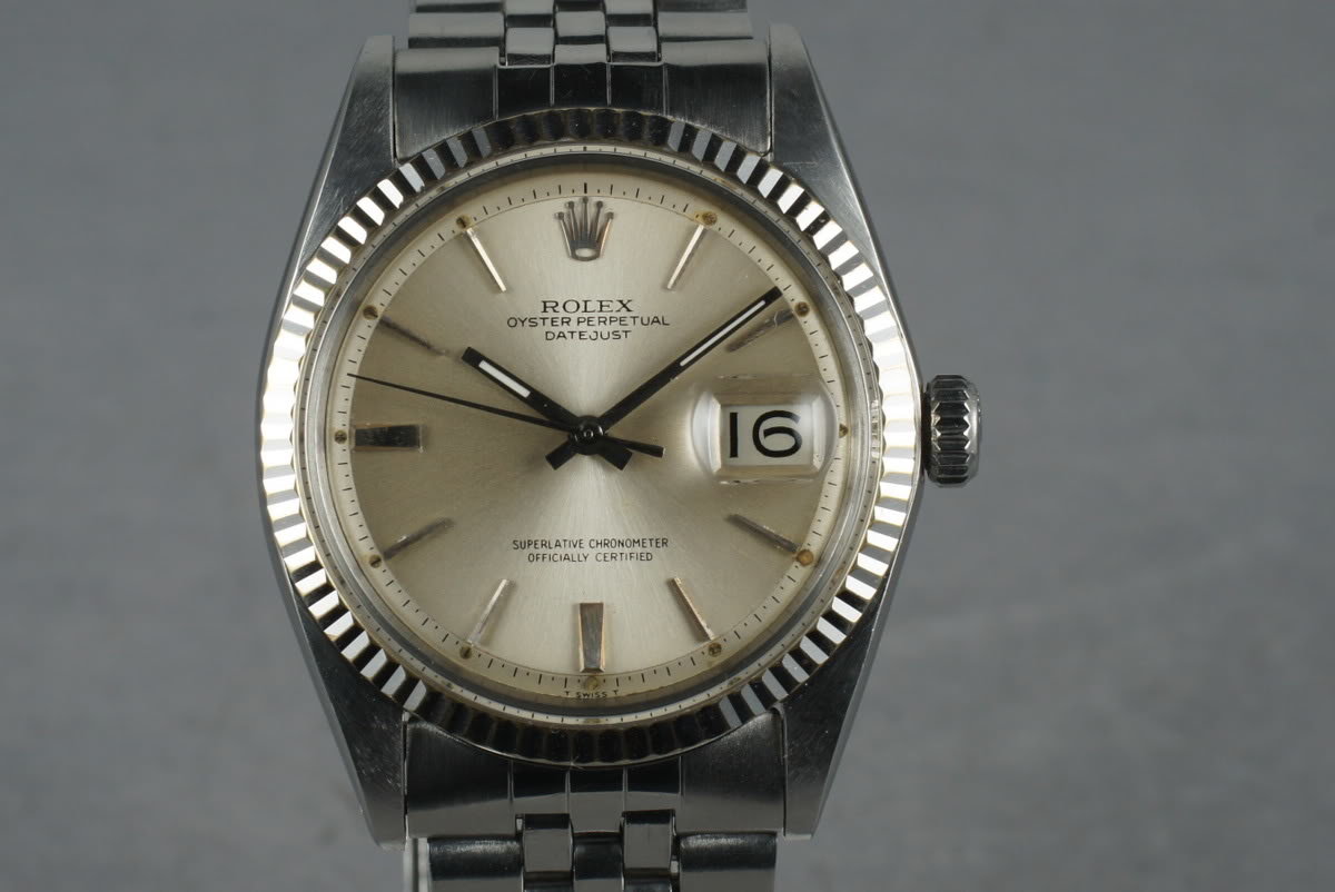 modstå efterår skotsk HQ Milton - 1965 Rolex Datejust 1601 with Silver Dial, Inventory #2199, For  Sale