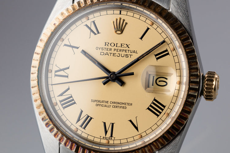 1980 Rolex Two-Tone DateJust 16013 With Matte Gold "Buckley" Dial