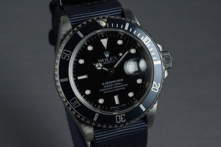 1991 Rolex Submariner 16610 with Navy Faded Bezel
