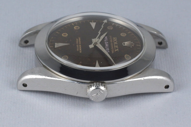 1958 Rolex Milgauss 6541 Tropical Non-Luminous Waffle Dial