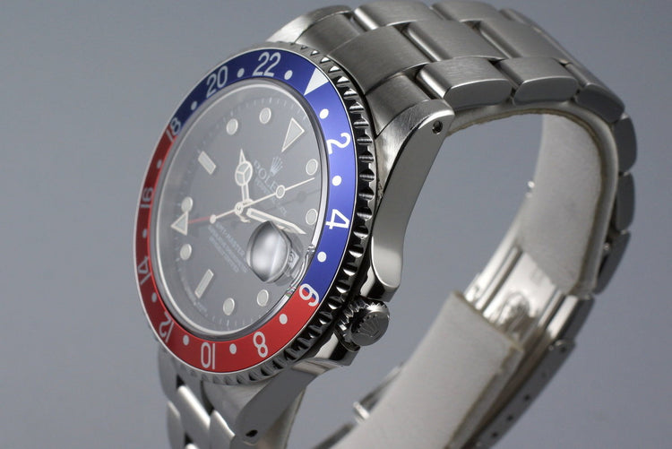 2000 Rolex GMT II 16710 with Box and Papers