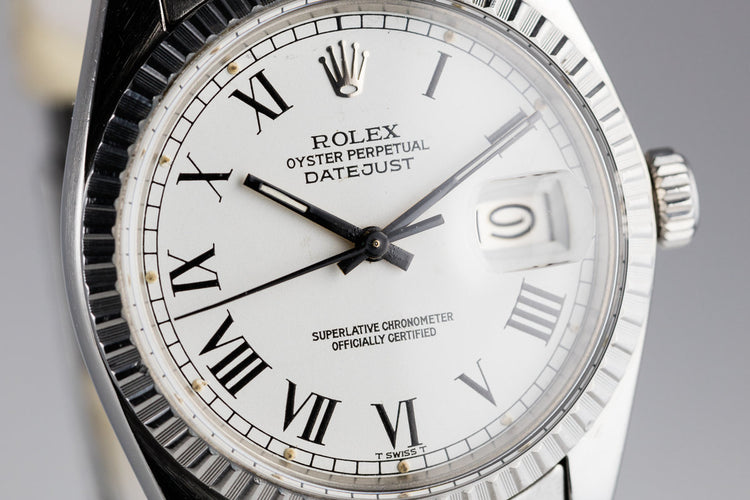 1979 Rolex DateJust 16030 White Roman Numeral Dial