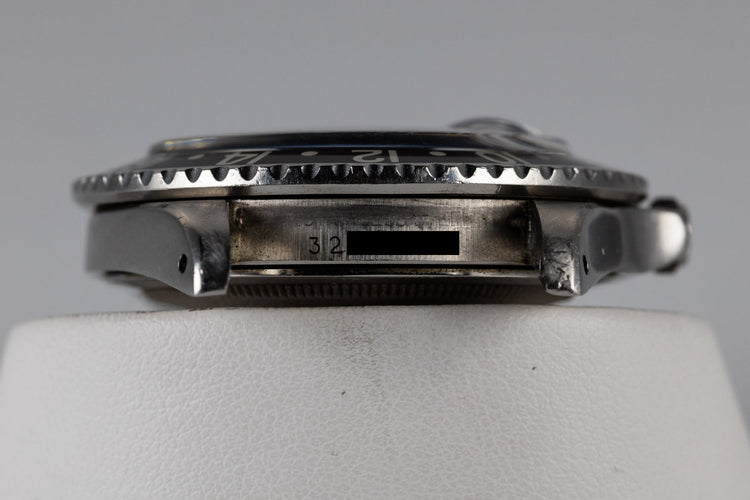 1972 Rolex GMT-Master 1675 with Fat Font Black Bezel Insert