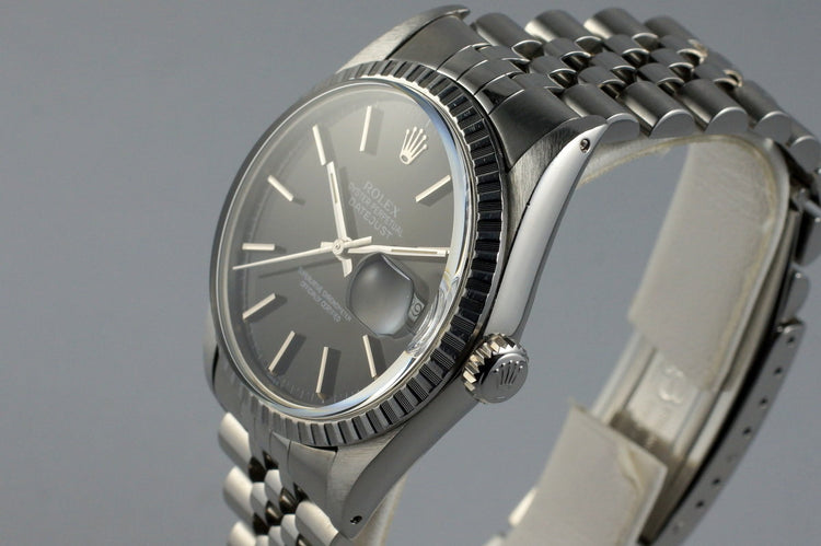 1985 Rolex DateJust 16030 with Glossy Black Dial
