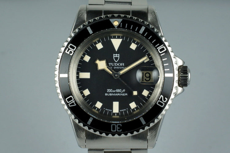 1981 Tudor Submariner 94110 Black Snowflake