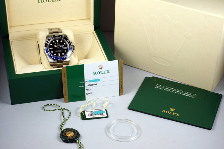 2016 Rolex GMT II 116710BLNR with Box and Papers MINT