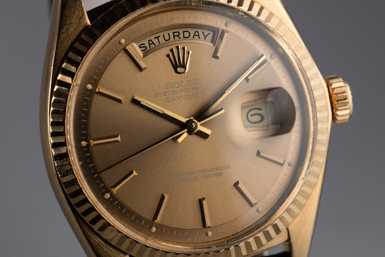 1971 Rolex 18K YG Day-Date 1803 with Brown "London Sky" Sigma Dial