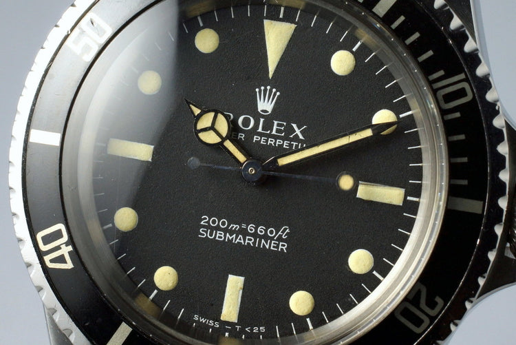1966 Rolex Submariner 5513 Meters First Dial