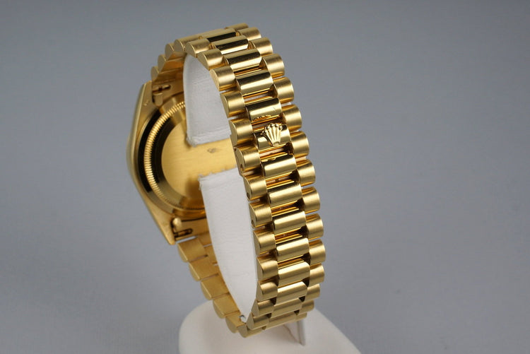 1991 Rolex YG Day-Date 18238 Champagne Dial with Box and Papers