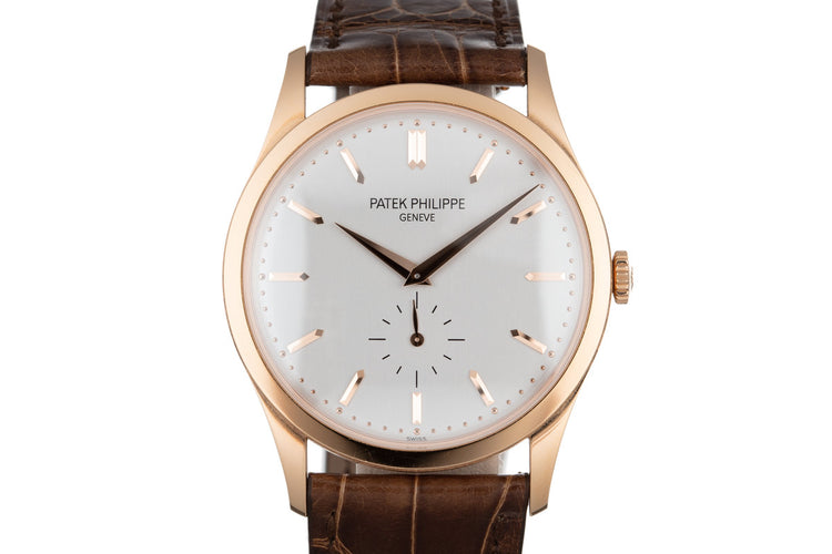 2017 Patek Philippe 18K Rose Gold Calatrava 5196R.001 with Box and Papers