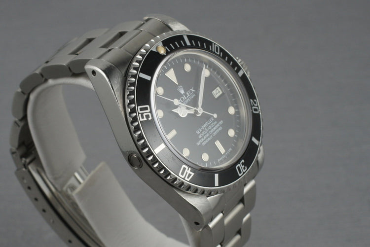 Rolex Sea Dweller 16660 with RSC service Papers