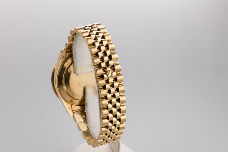 1990 18K YG Rolex GMT-Master II 16718 Black Dial