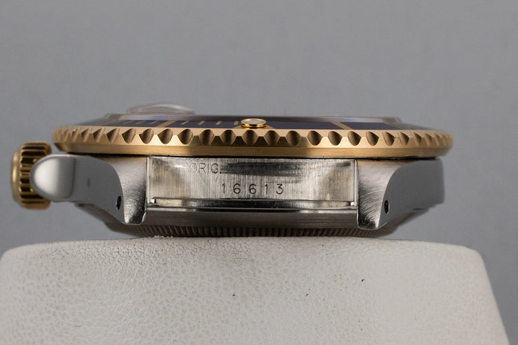 1995 Rolex Two-Tone Submariner 16613 with Champagne Serti Dial