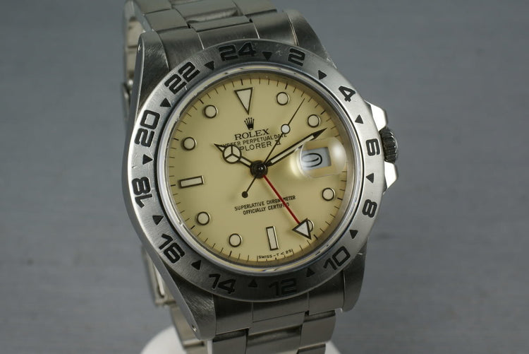 Rolex Explorer II 16550 Cream Dial with Papers