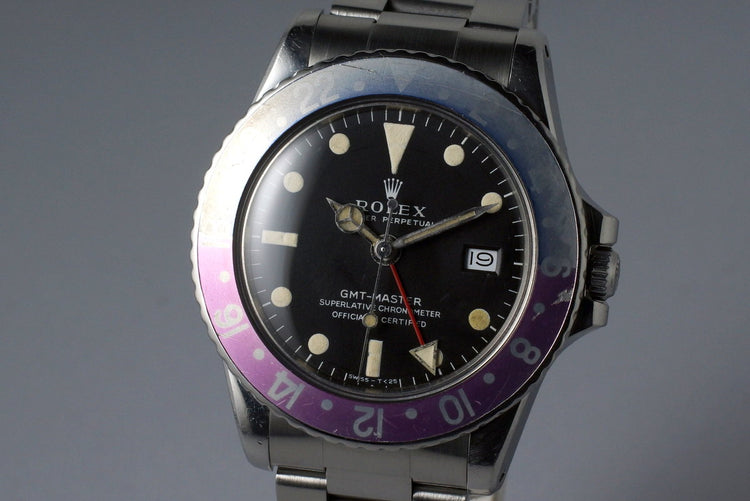 1971 Rolex GMT 1675 Mark I Dial and Fuchsia Insert