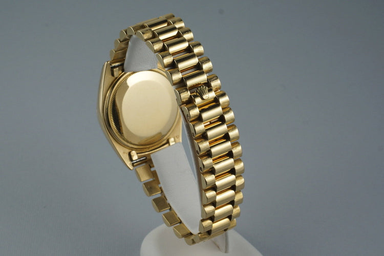 1972 Rolex YG Day-Date 1803 Linen Sigma Dial