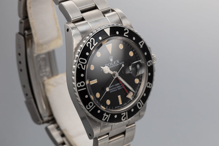 1984 Rolex GMT-Master 16750 with Black Bezel