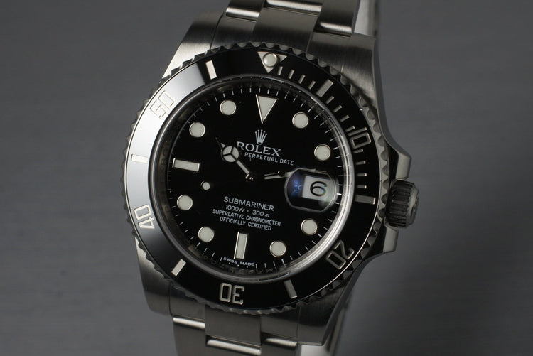 2012 Rolex Submariner 116610 with Box and Papers