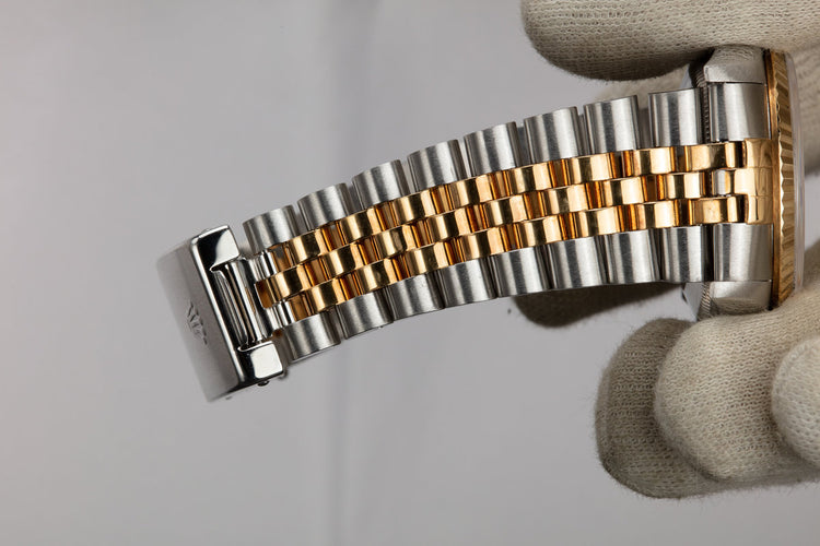 1993 Rolex Two-Tone DateJust 16233 Champagne Diamond Dial with Papers