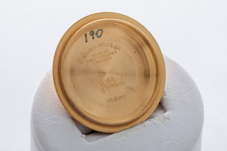 1982 Rolex YG Submariner 16808 with Purple Dial